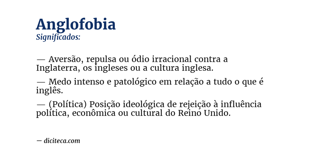 Significado de anglofobia