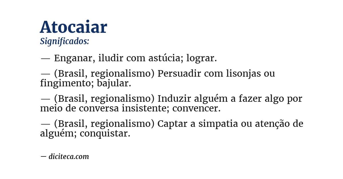 Significado de atocaiar
