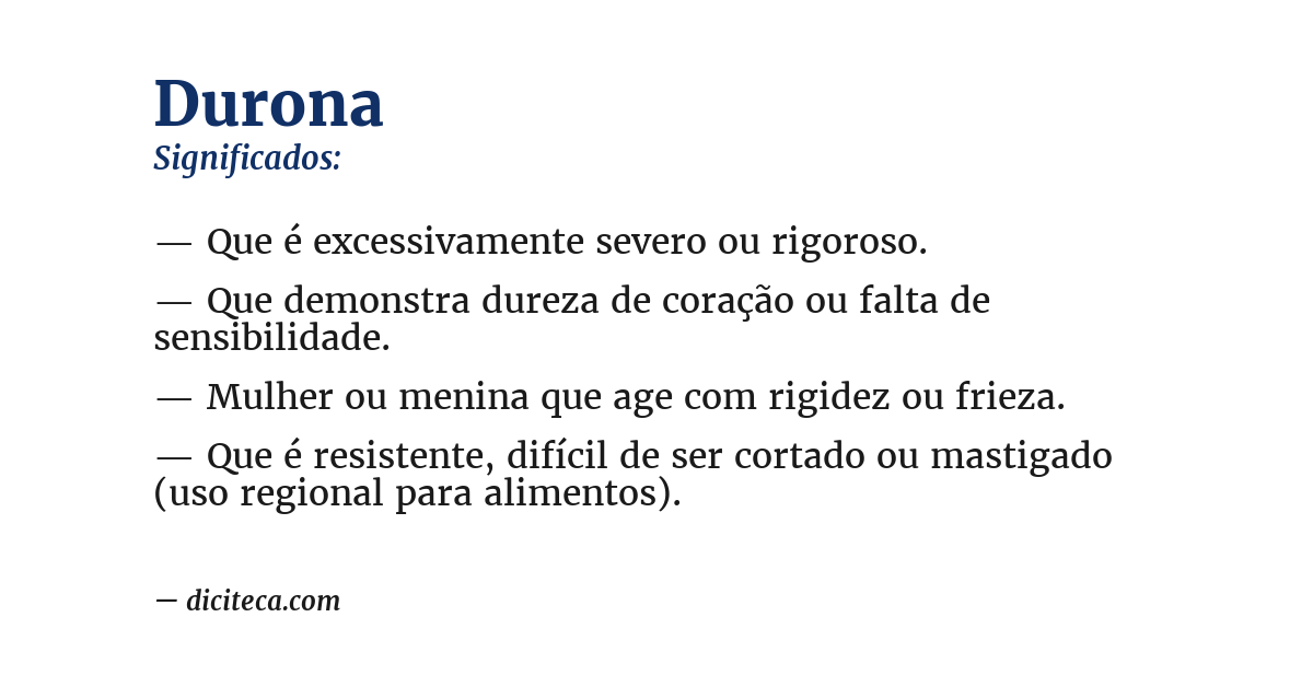 Significado de durona