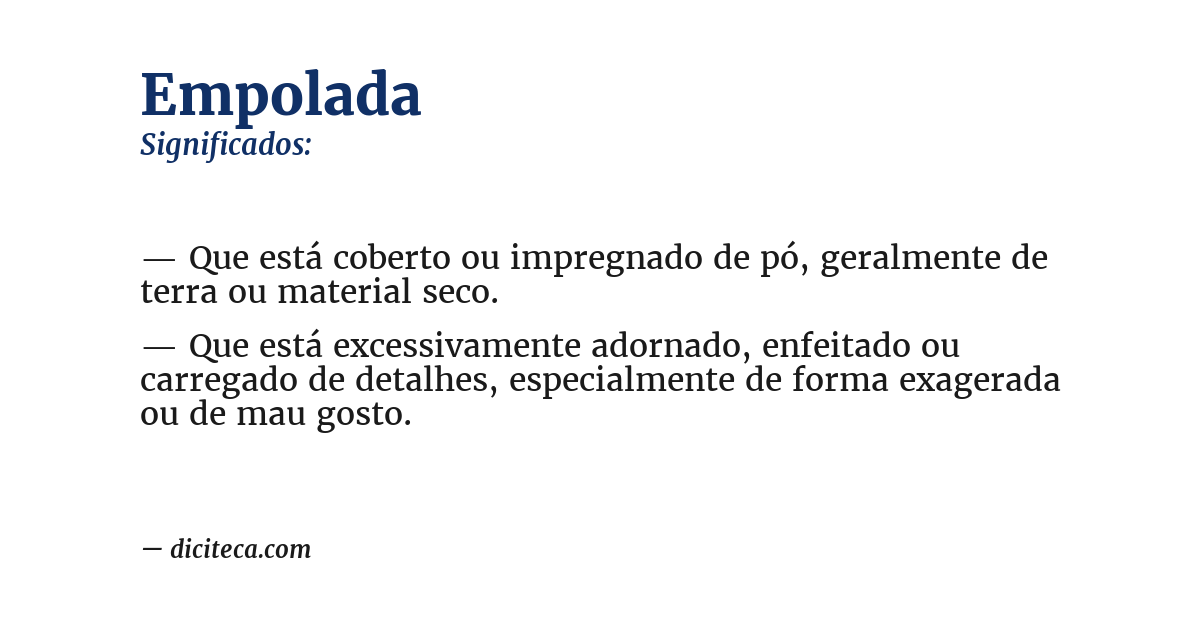 Significado de empolada
