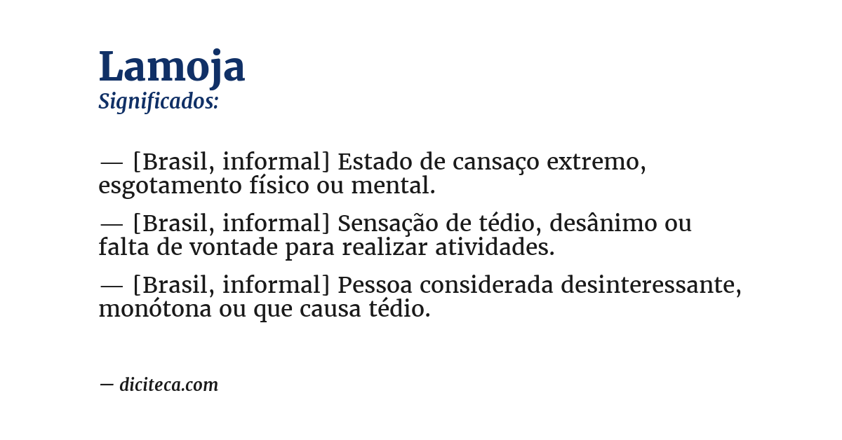 Significado de lamoja
