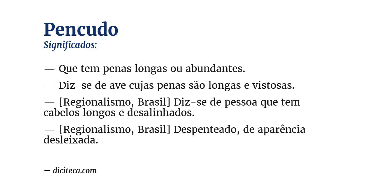 Significado de pencudo