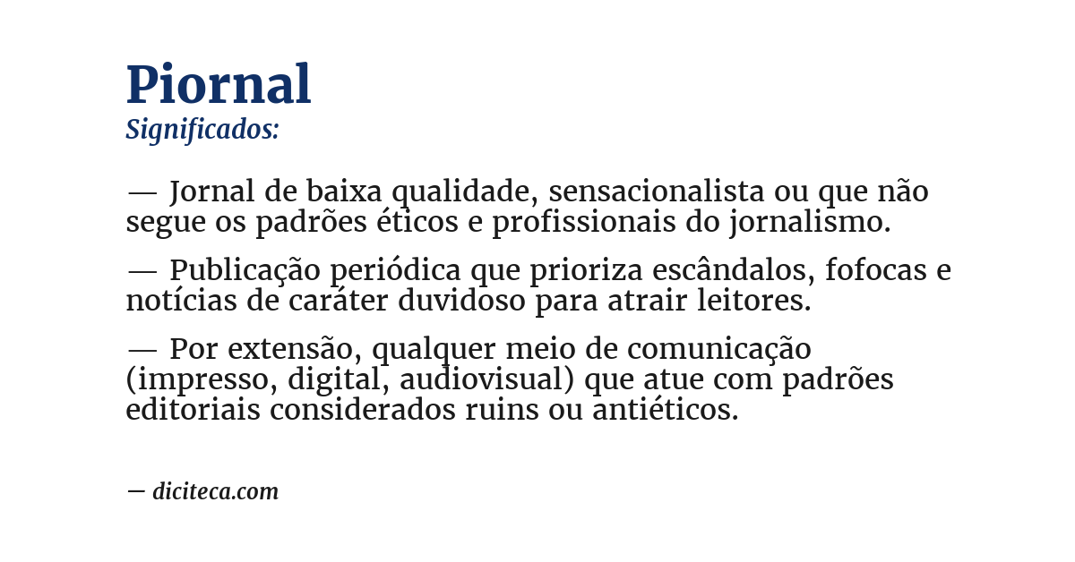 Significado de piornal