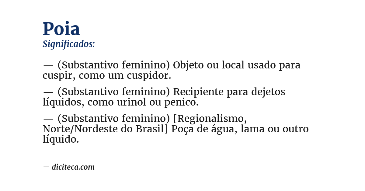 Significado de poia