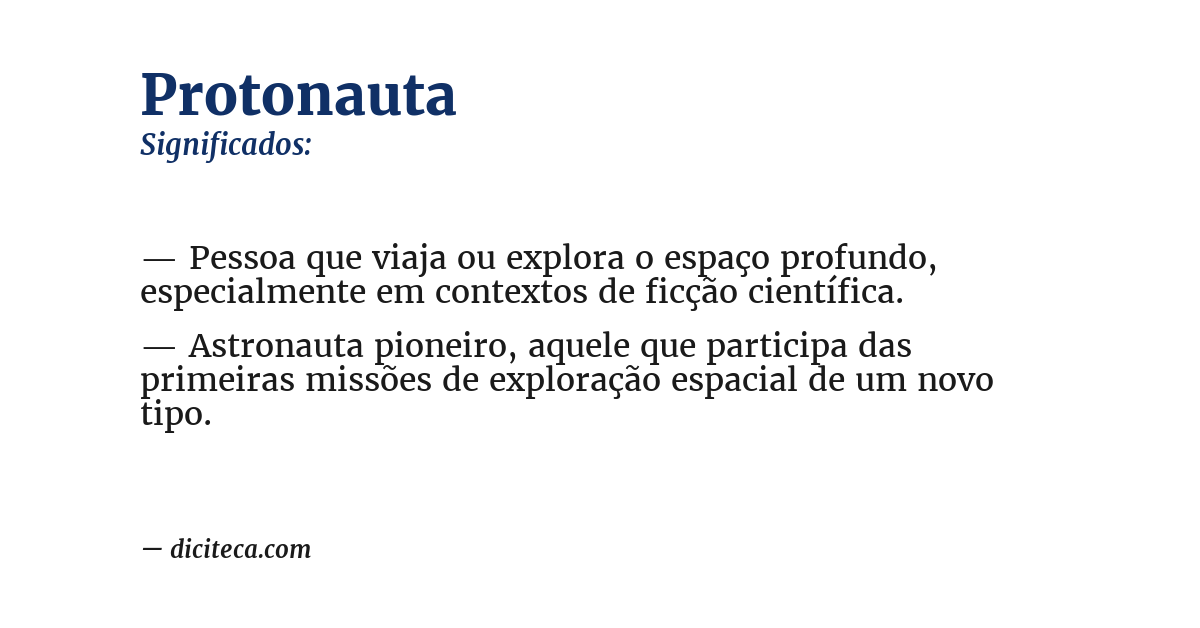 Significado de protonauta