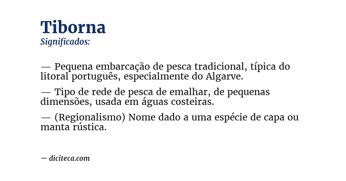 Significado de tiborna
