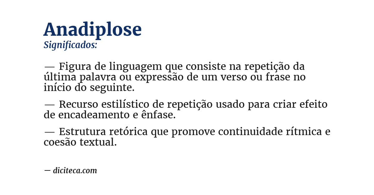 Significado de anadiplose