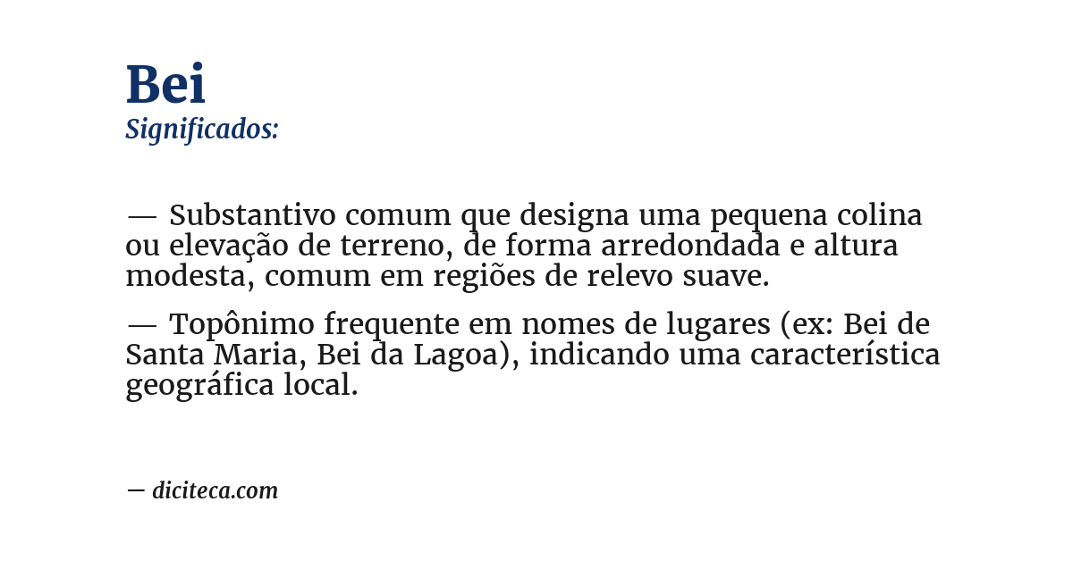 Significado de bei