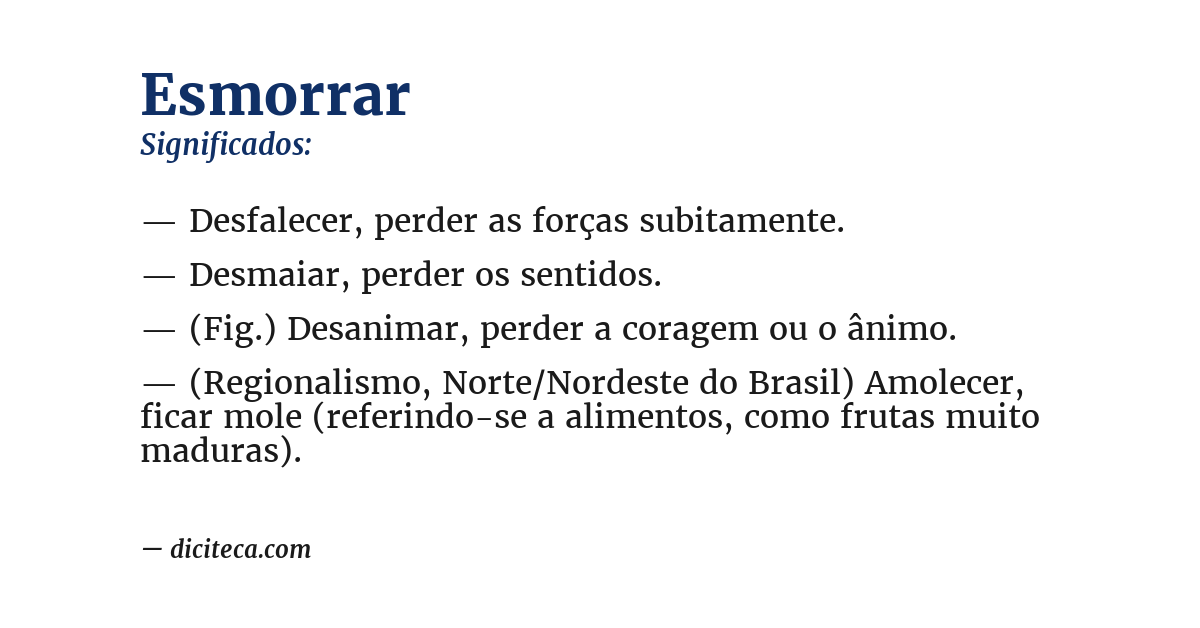 Significado de esmorrar