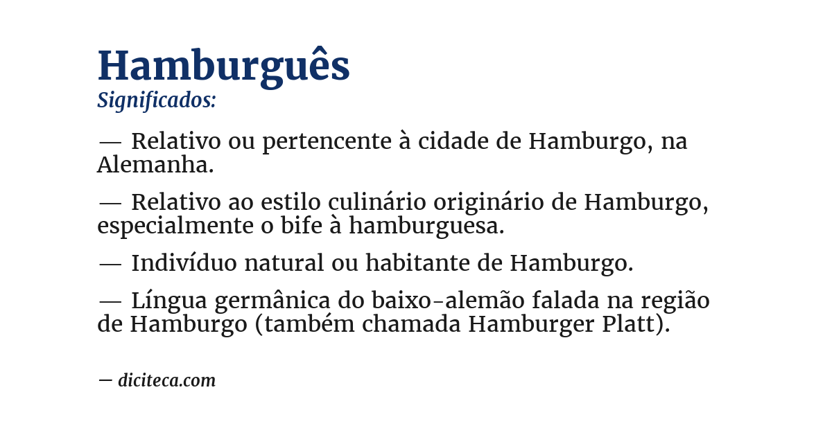 Significado de hamburguês