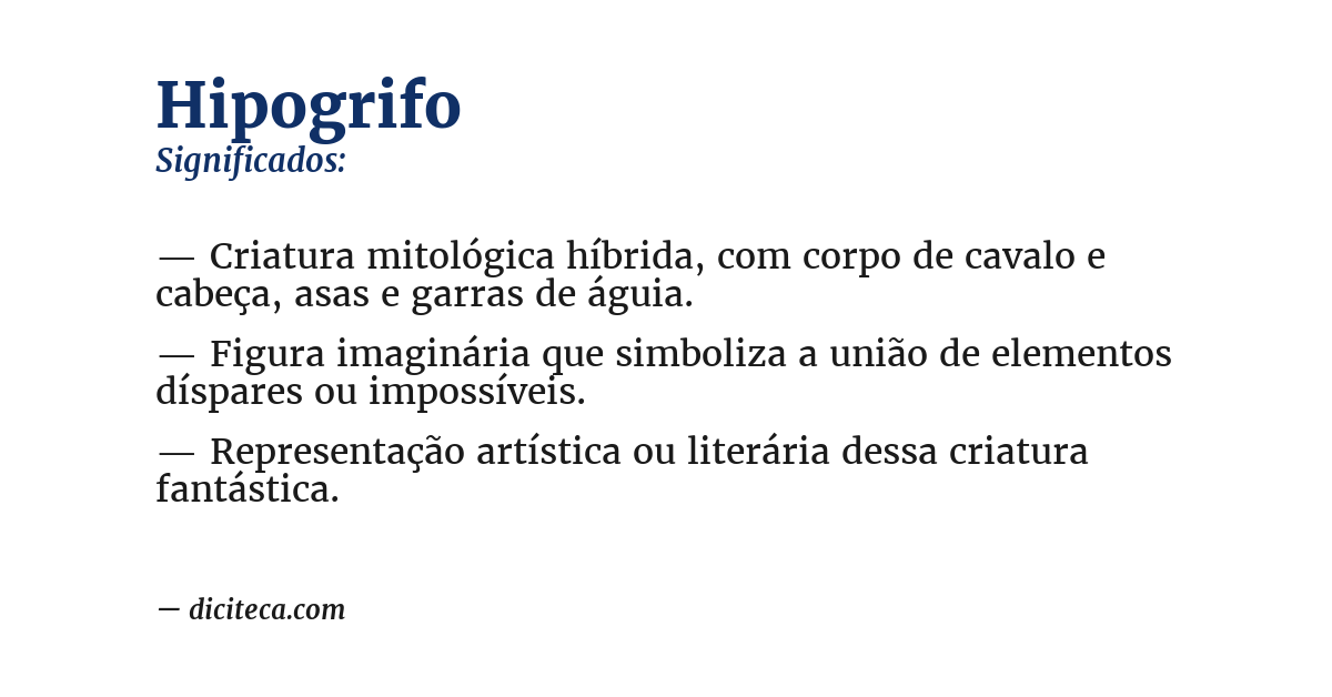 Significado de hipogrifo