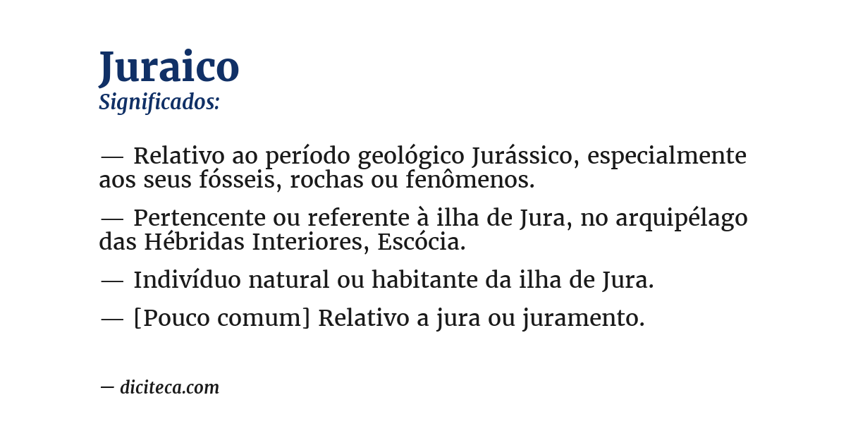 Significado de juraico