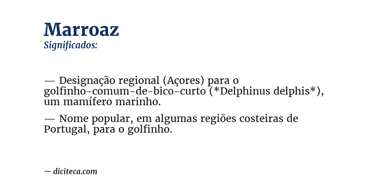 Significado de marroaz