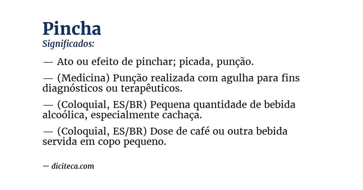 Significado de pincha