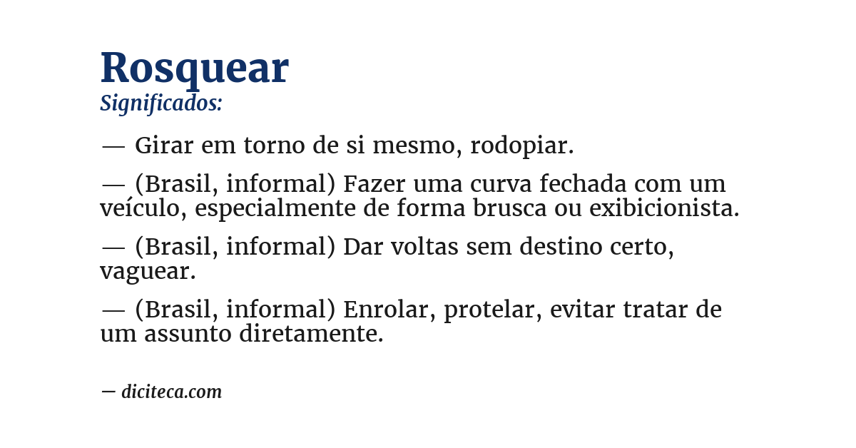 Significado de rosquear