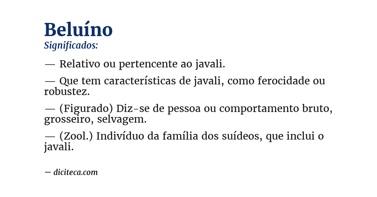 Significado de beluíno
