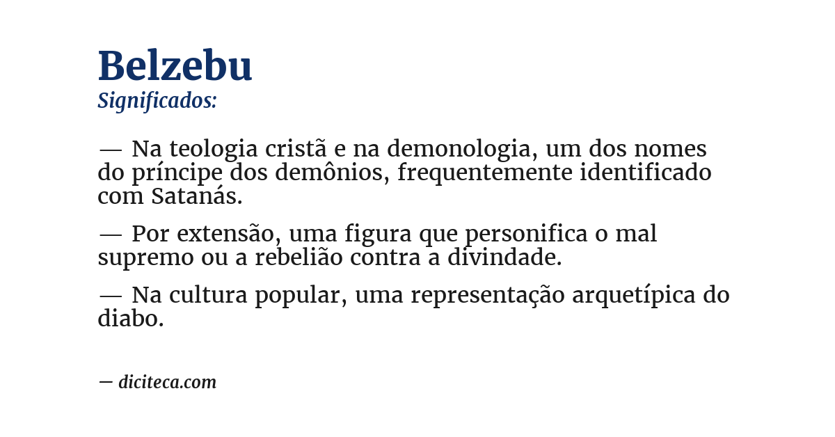 Significado de belzebu
