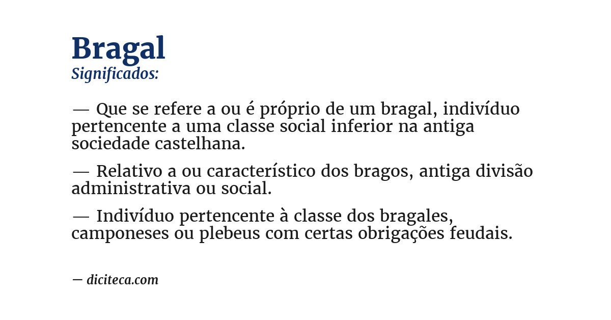 Significado de bragal