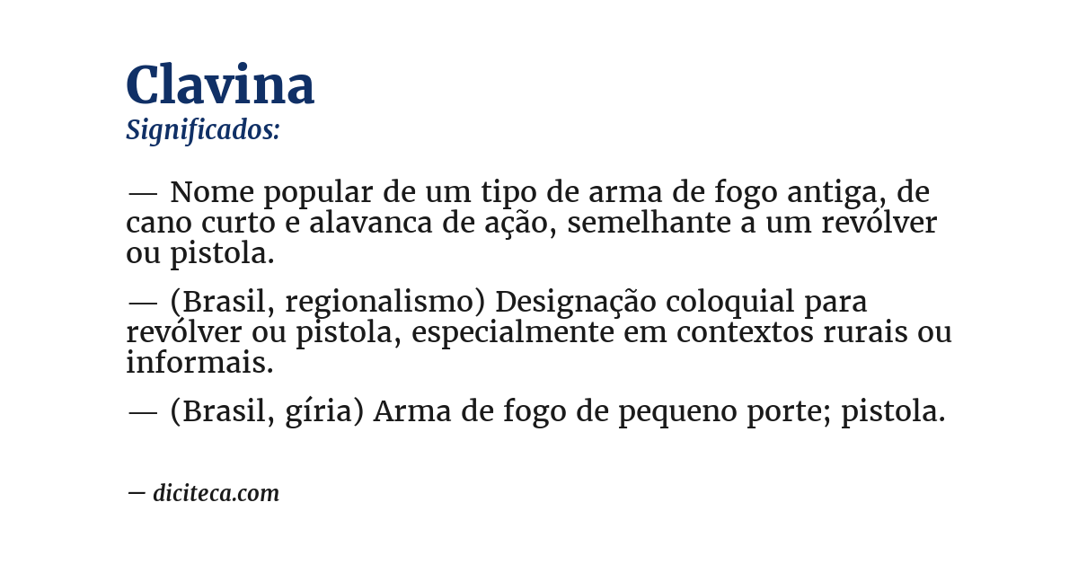 Significado de clavina