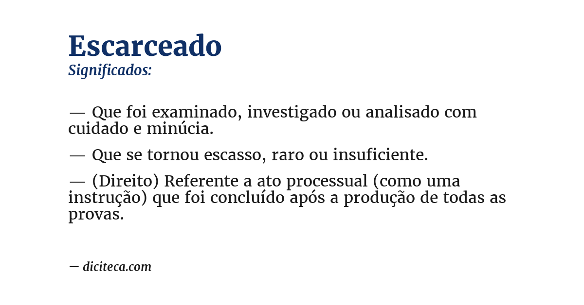 Significado de escarceado