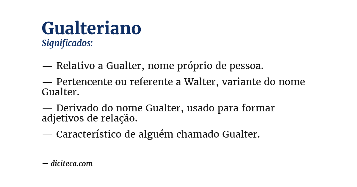 Significado de gualteriano