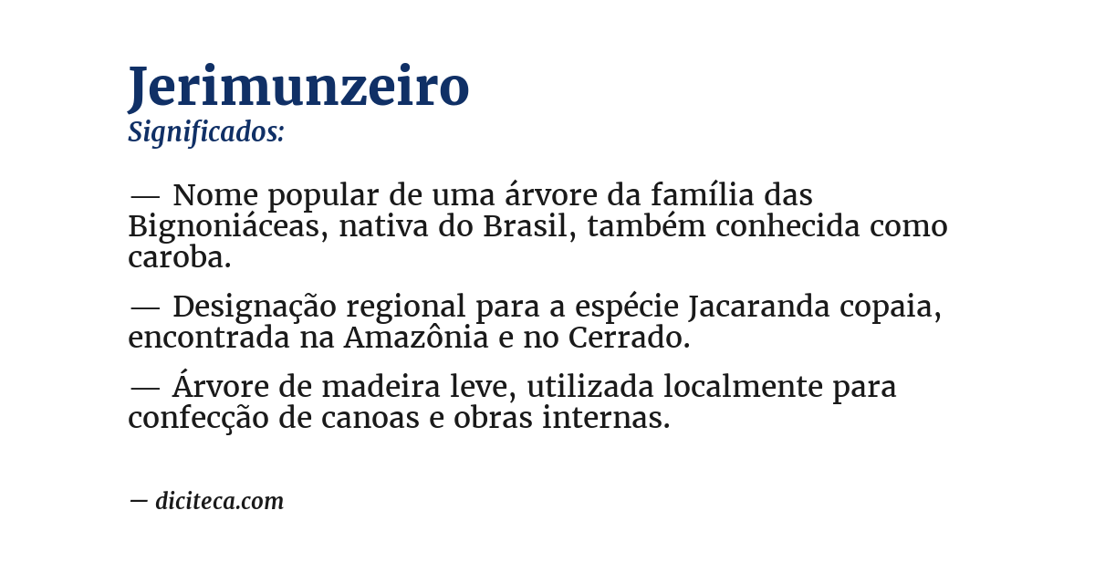 Significado de jerimunzeiro