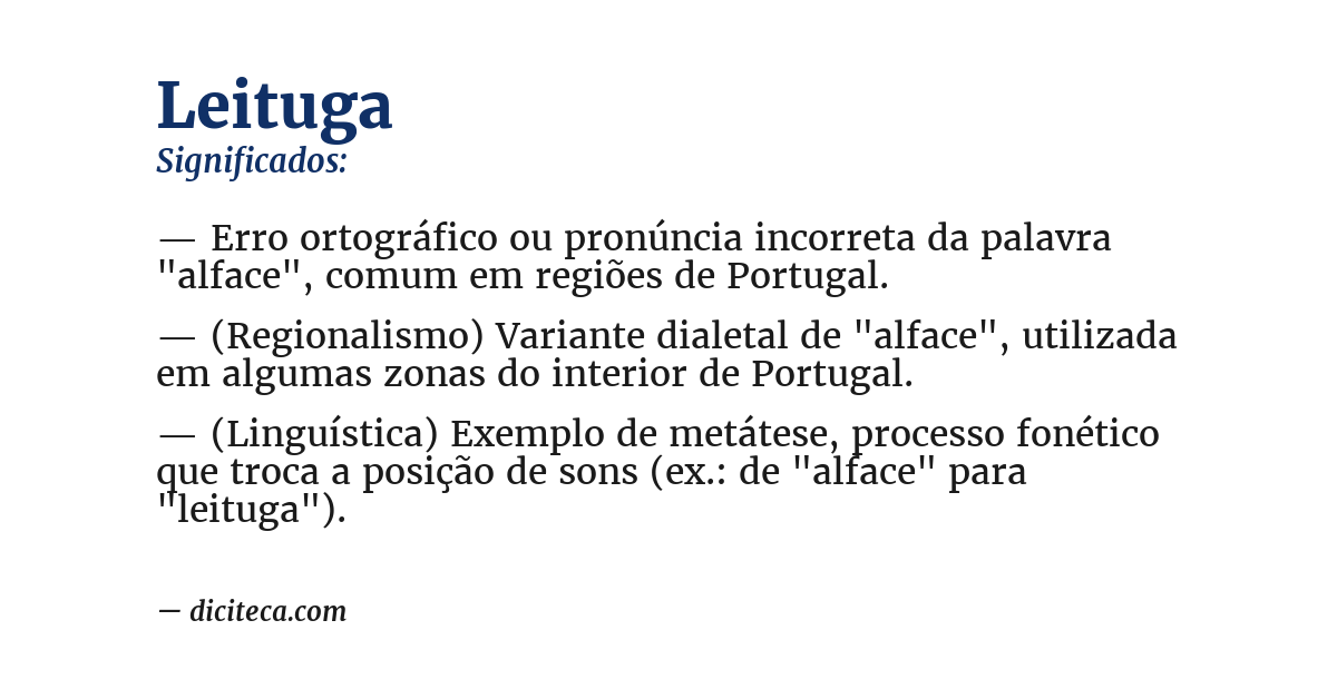 Significado de leituga