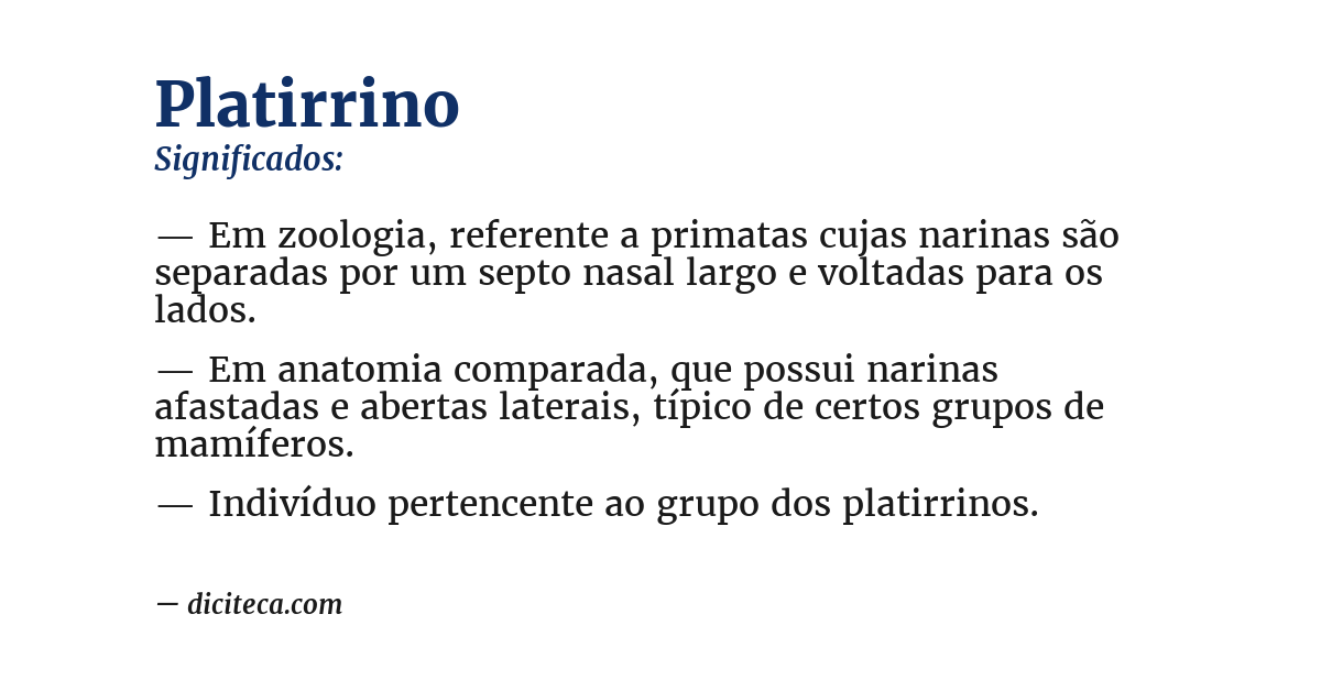 Significado de platirrino