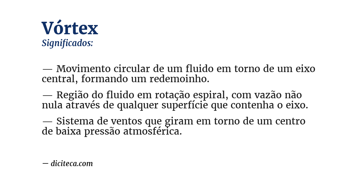 Significado de vórtex