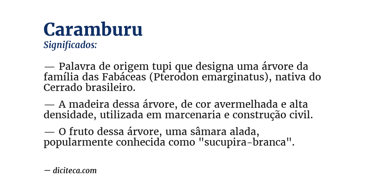 Significado de caramburu