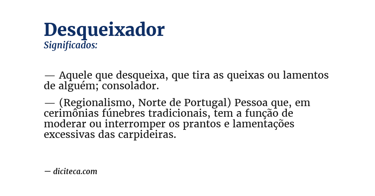 Significado de desqueixador