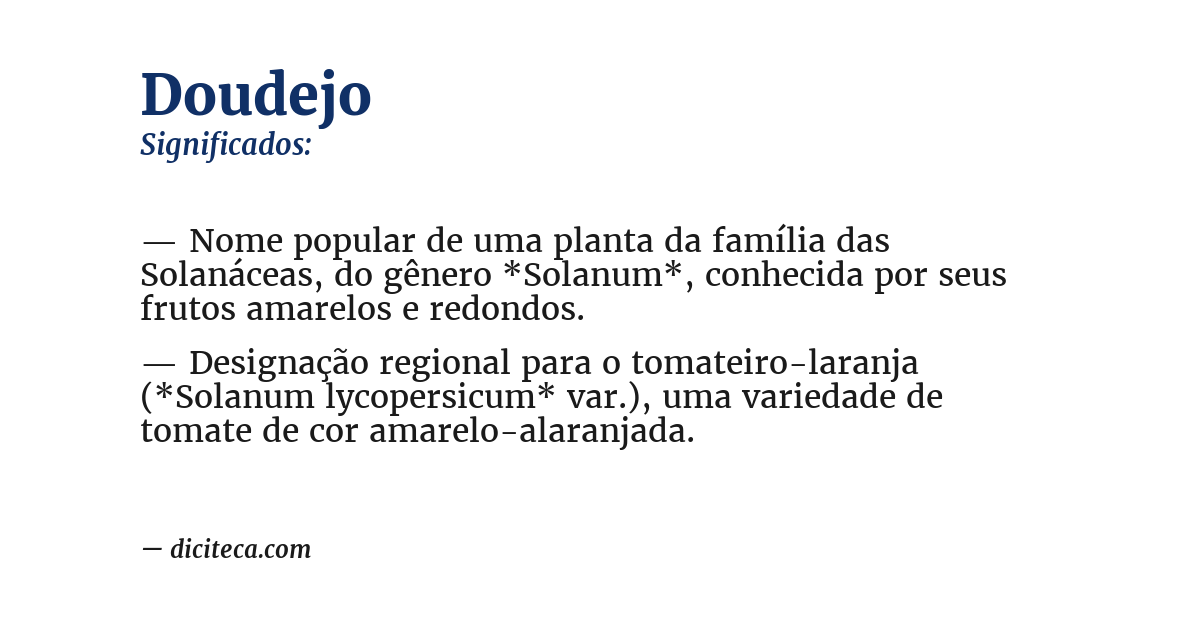 Significado de doudejo