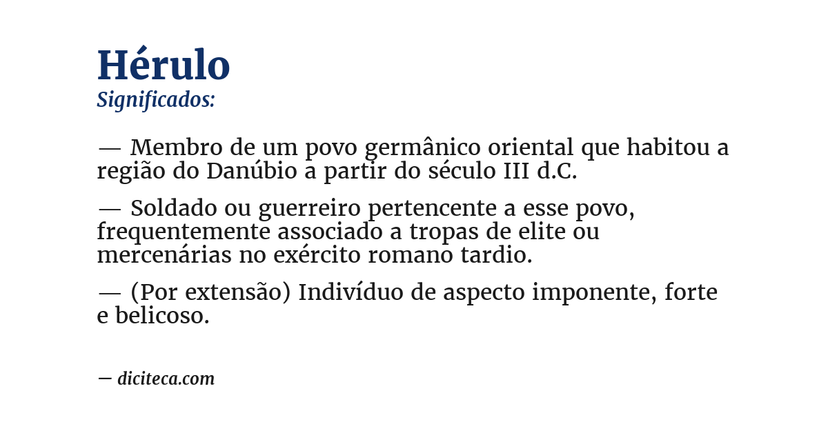 Significado de hérulo