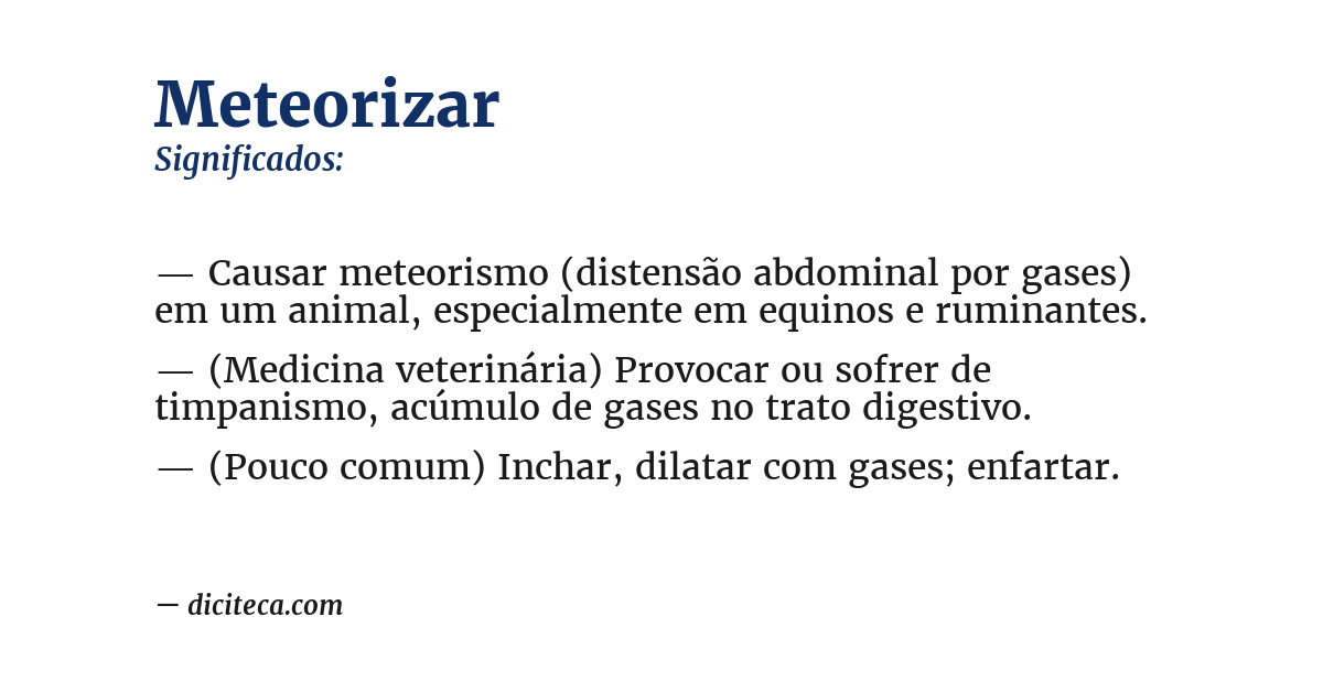 Significado de meteorizar