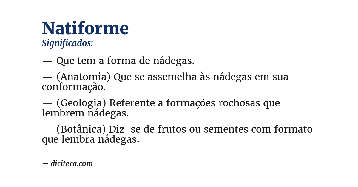 Significado de natiforme
