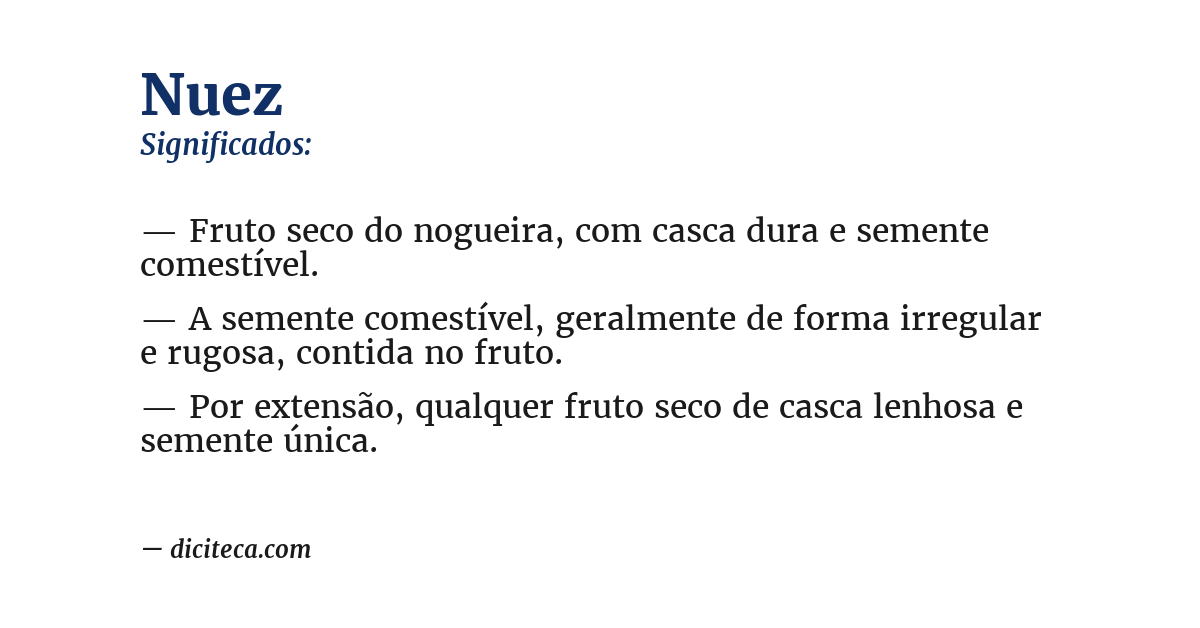 Significado de nuez