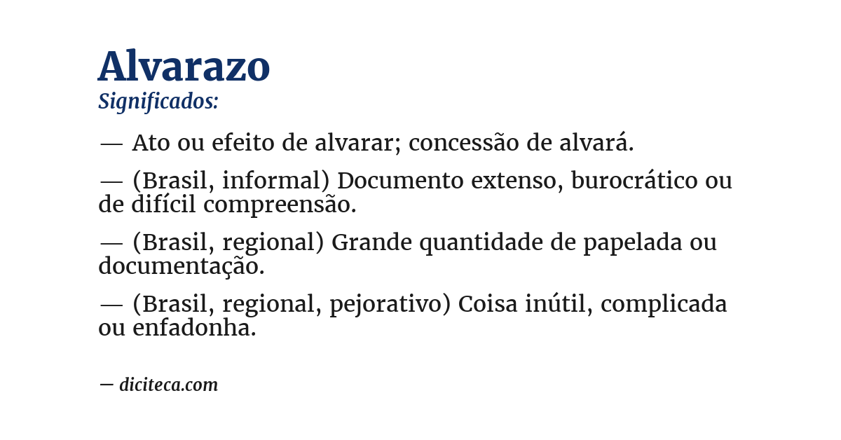 Significado de alvarazo