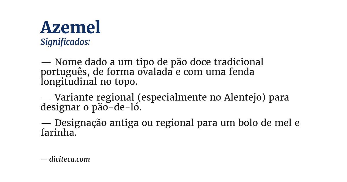 Significado de azemel