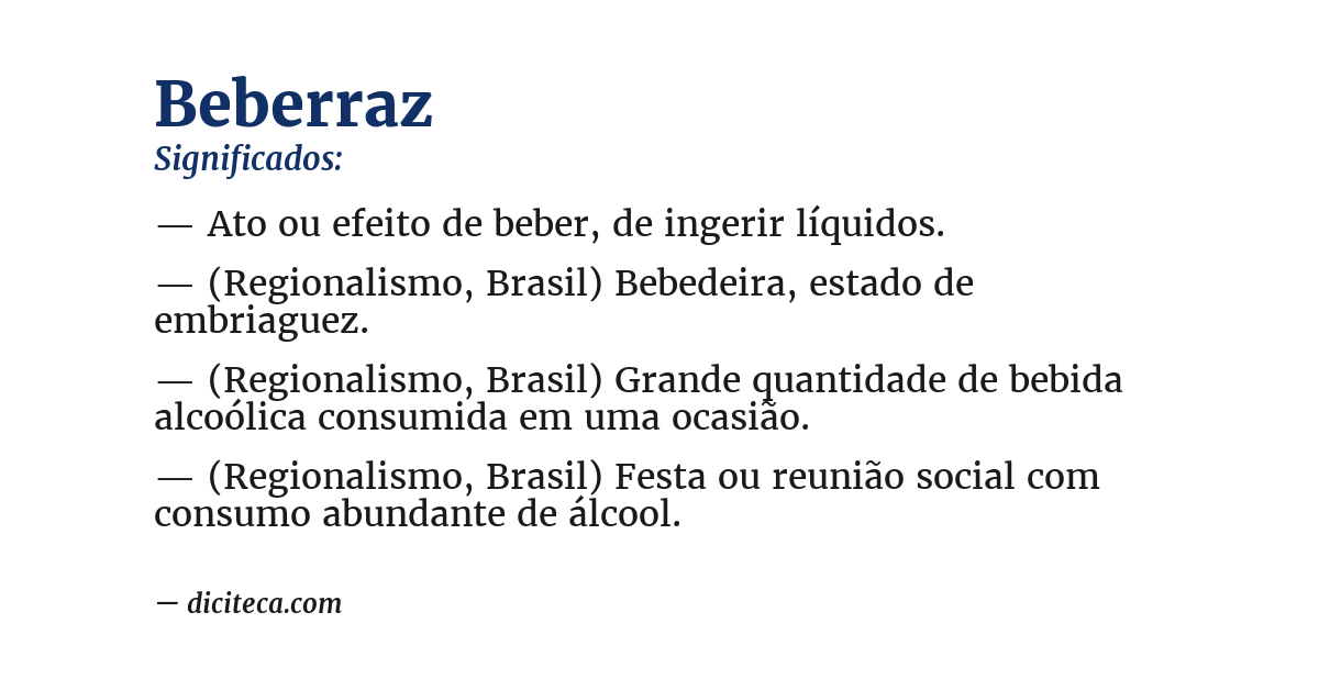 Significado de beberraz