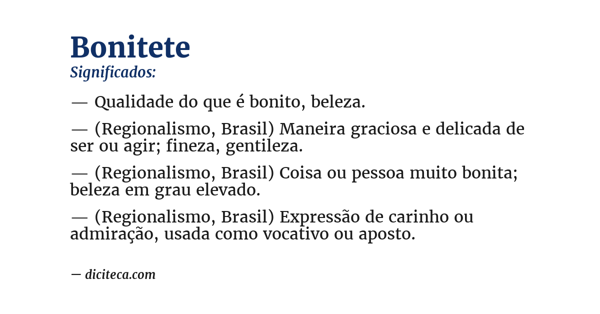 Significado de bonitete