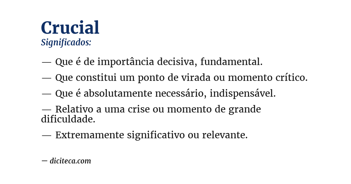 Significado de crucial