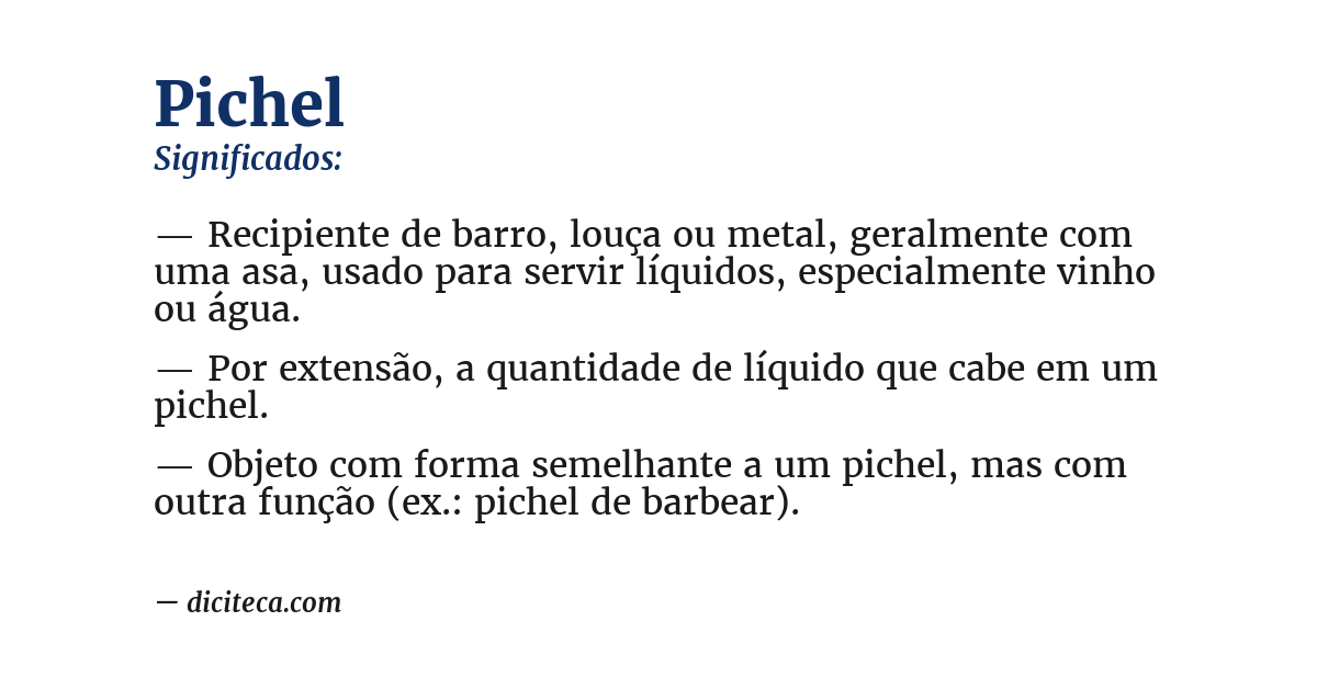 Significado de pichel