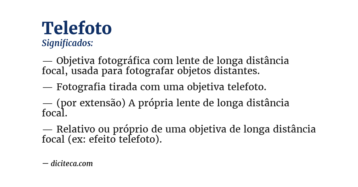 Significado de telefoto