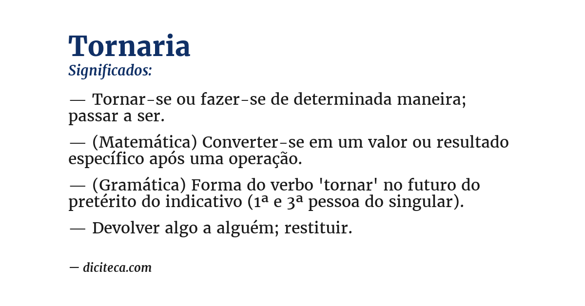Significado de tornaria