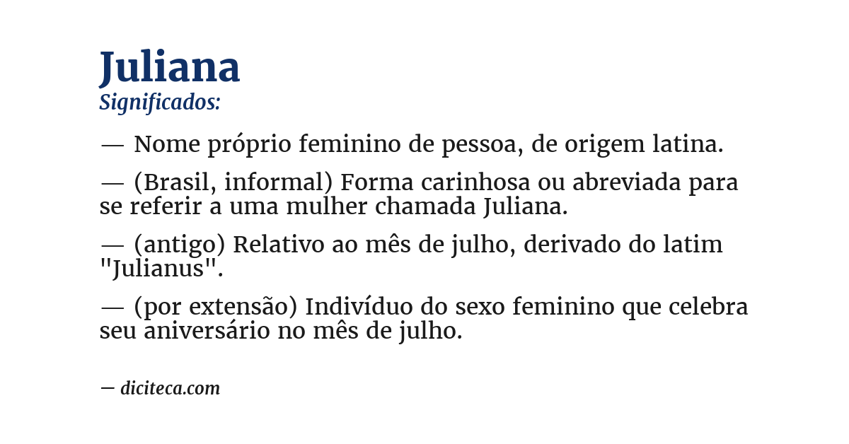 Significado de juliana