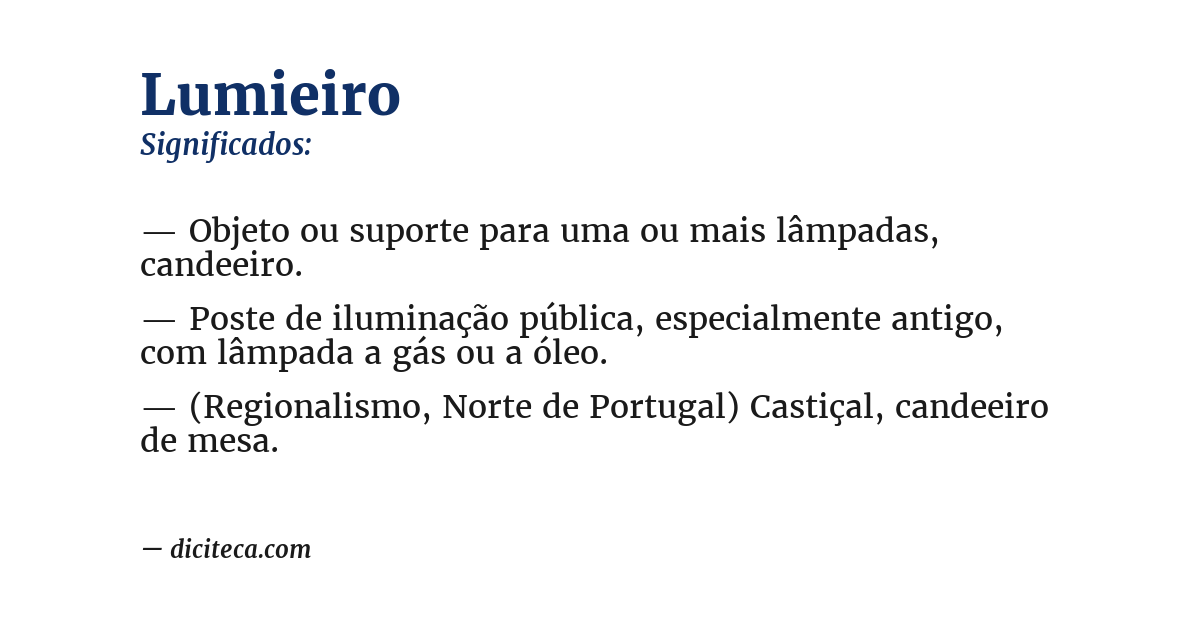 Significado de lumieiro