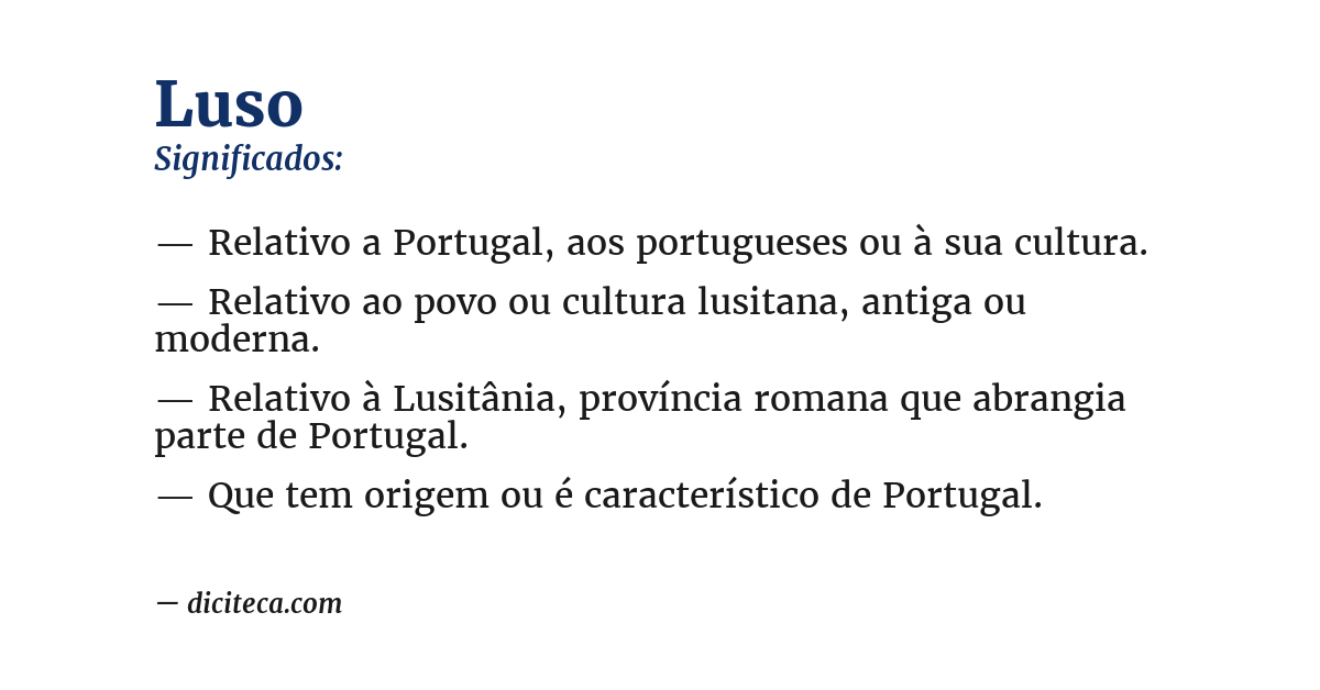 Significado de luso