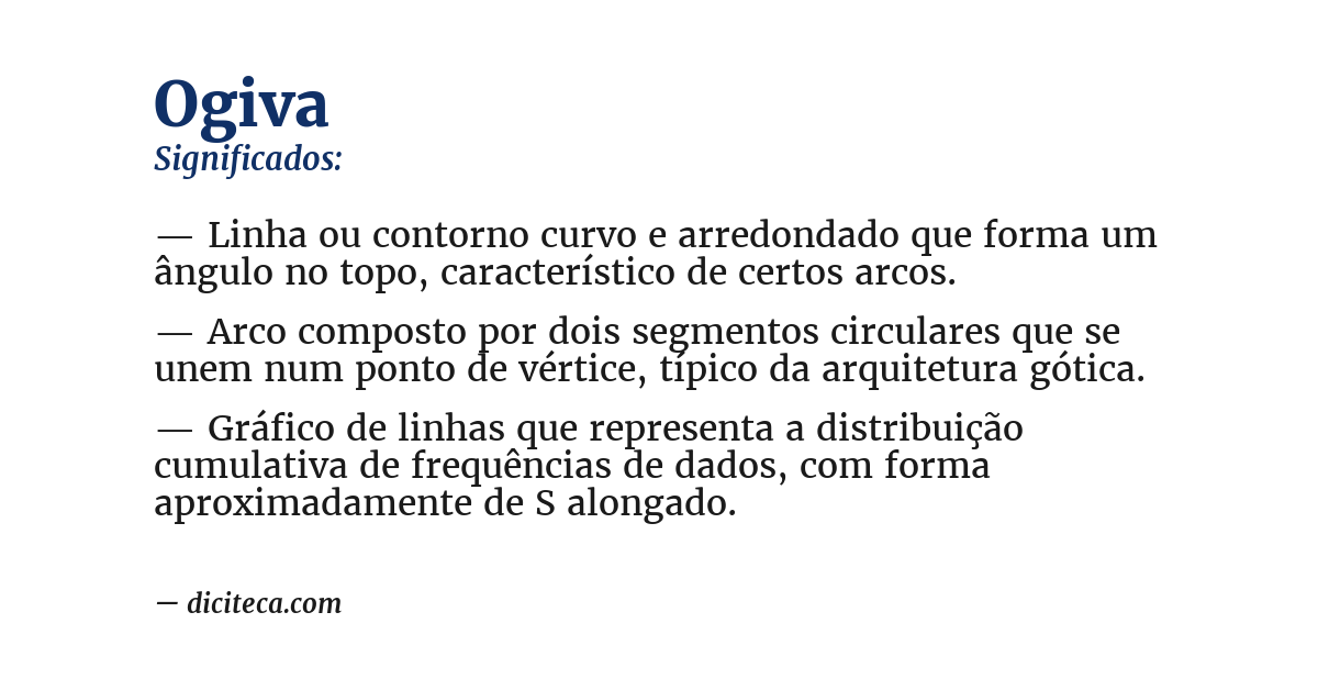 Significado de ogiva