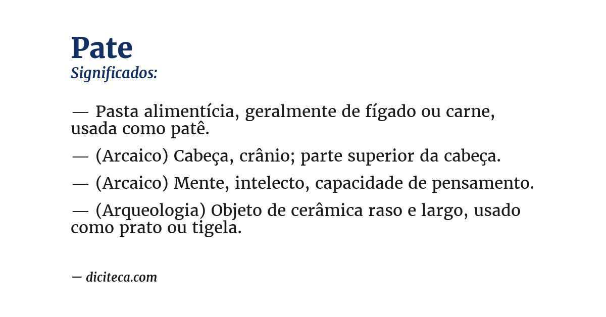 Significado de pate