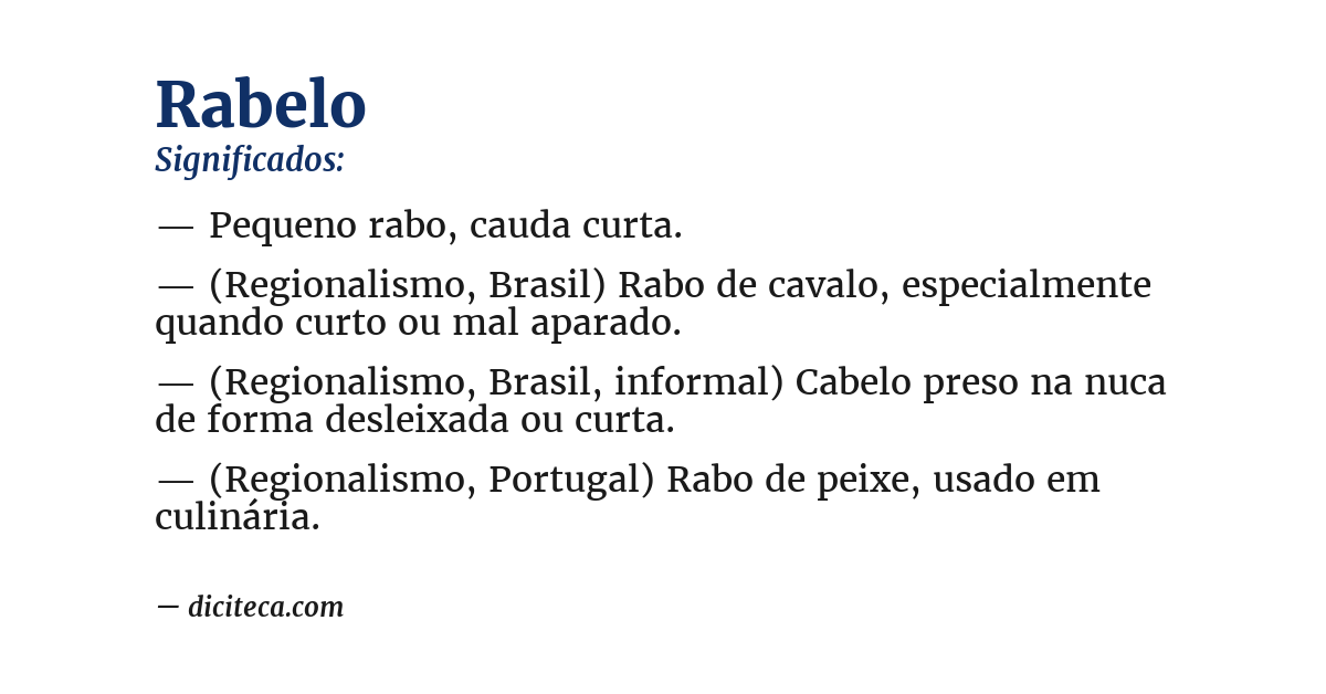 Significado de rabelo